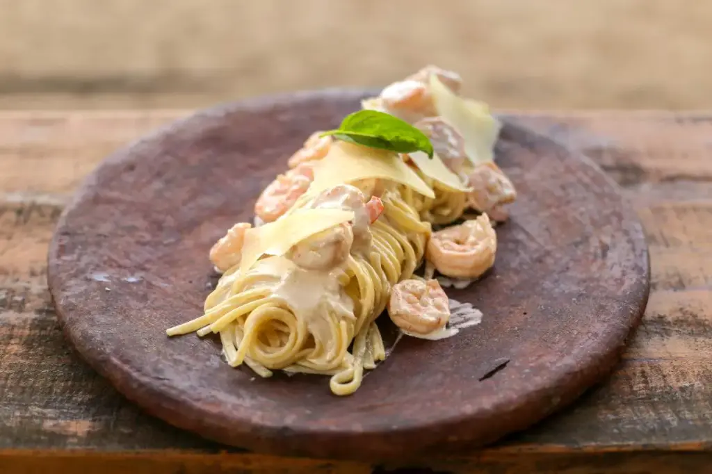 Pasta con Camarón