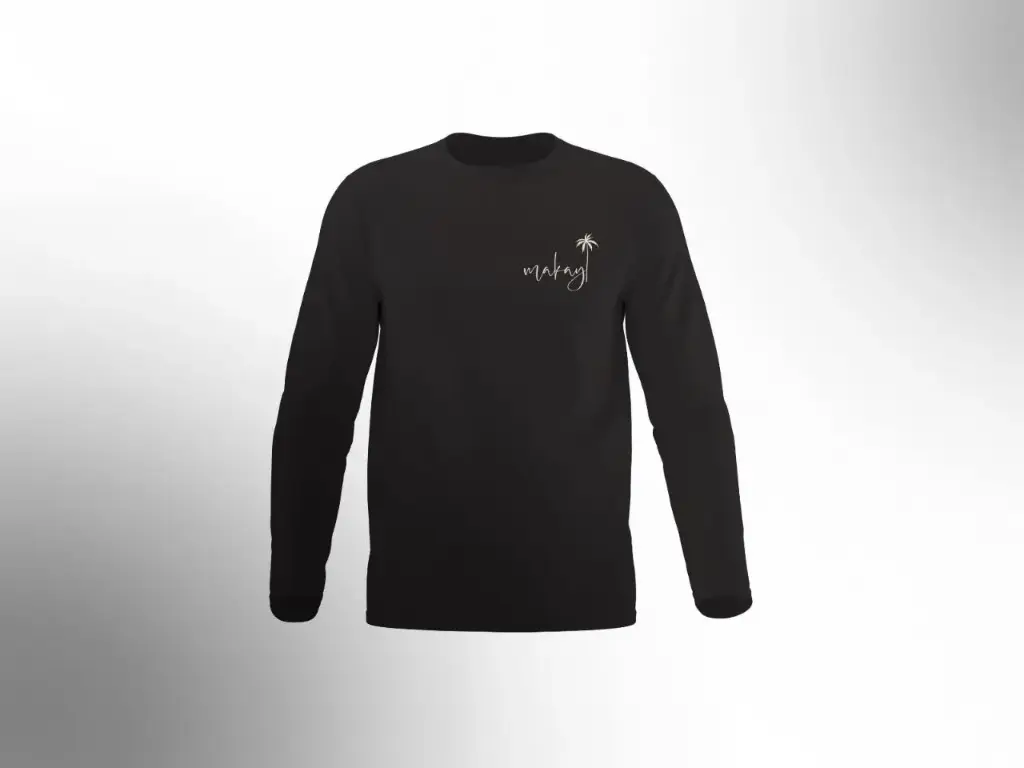 Franela Manga Larga Makay (Obsequio) (Negro, M)